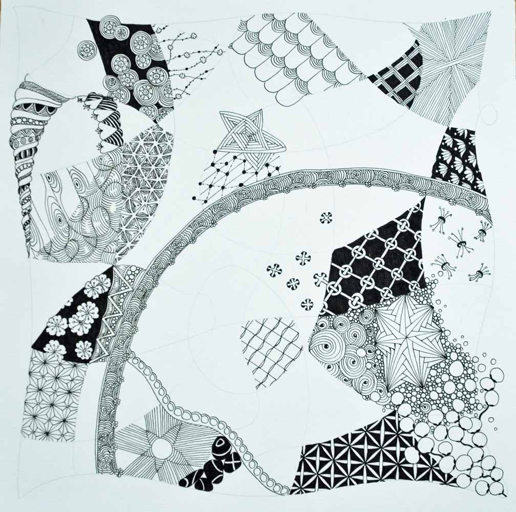 Abnehmen mit Zentangle 5